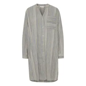 Robe chemise manches longues femme Pulz Jeans Shelly image-0