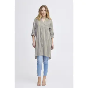 Robe chemise manches longues femme Pulz Jeans Shelly image-1