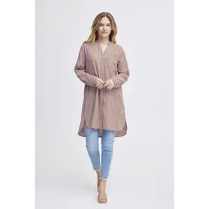 Robe chemise manches longues femme Pulz Jeans Shelly image-1