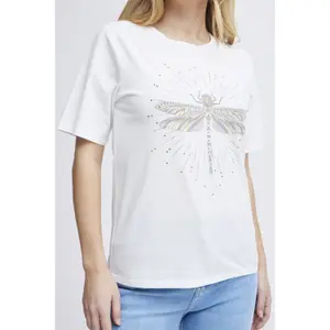 T-shirt de mulher Pulz Jeans Dragonfly image-6