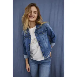 T-shirt de mulher Pulz Jeans Dragonfly image-5
