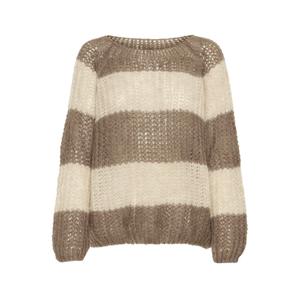 Randig tröja med rund hals och långa ärmar för kvinnor Pulz Jeans Peyton image-0