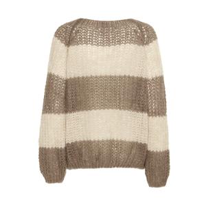 Randig tröja med rund hals och långa ärmar för kvinnor Pulz Jeans Peyton image-3