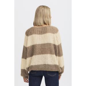 Randig tröja med rund hals och långa ärmar för kvinnor Pulz Jeans Peyton image-4