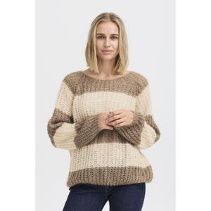 Randig tröja med rund hals och långa ärmar för kvinnor Pulz Jeans Peyton image-2