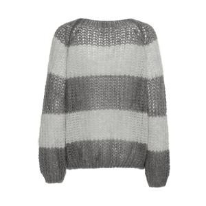 Randig tröja med rund hals och långa ärmar för kvinnor Pulz Jeans Peyton image-3