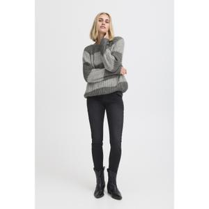 Randig tröja med rund hals och långa ärmar för kvinnor Pulz Jeans Peyton image-2