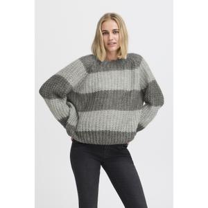 Randig tröja med rund hals och långa ärmar för kvinnor Pulz Jeans Peyton image-1