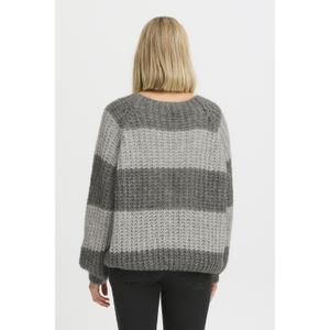 Randig tröja med rund hals och långa ärmar för kvinnor Pulz Jeans Peyton image-4