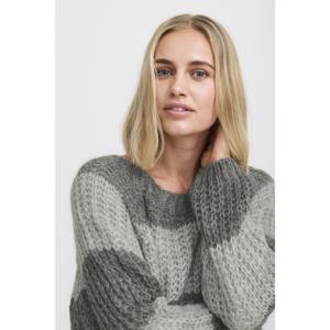 Randig tröja med rund hals och långa ärmar för kvinnor Pulz Jeans Peyton image-5