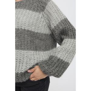 Randig tröja med rund hals och långa ärmar för kvinnor Pulz Jeans Peyton image-6