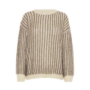 Rundhalsad tröja med långa ärmar för dam Pulz Jeans Peyton image-0