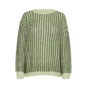 Sweatshirt com gola redonda e mangas longas para mulher Pulz Jeans Peyton image-0