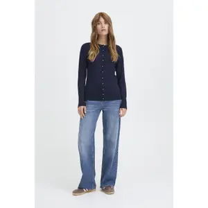 Dames gebuttonde cardigan Pulz Jeans Sara image-3