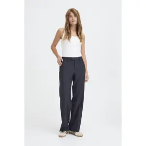 Wide leg women's trousers Pulz Jeans Bindy image-1