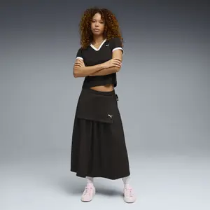 Plisserad kjol för kvinnor Puma T7 Midi image-2
