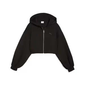 Sweatshirt à capuche full zip femme Puma Cropped