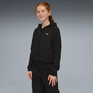Casaco de fato de treino para desporto para raparigas Puma T7 Luminous Cloud image-1