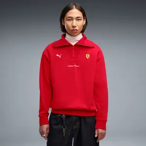 Sweatshirt med 1/2 dragkedja Puma Ferrari Ferrari Little Shield image-3
