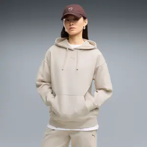 Γυναικείο χαλαρό φούτερ με κουκούλα από fleece Puma Essentials image-2
