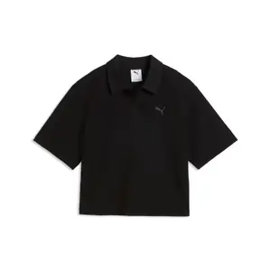 Women's Retro Polo Neck T-Shirt Puma image-0