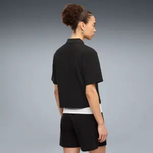 Women's Retro Polo Neck T-Shirt Puma image-3