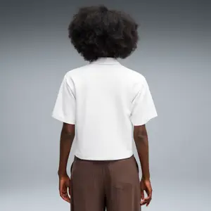 Women's Retro Polo Neck T-Shirt Puma image-3