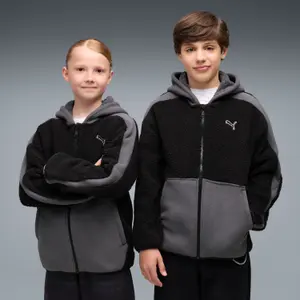 Embroidered Hoodie Child Puma Cat Logo image-2