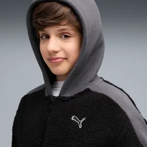 Embroidered Hoodie Child Puma Cat Logo image-3