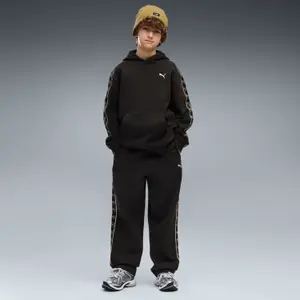 Joggingbyxor med elastiskt snöre barn Puma Cat logo image-2