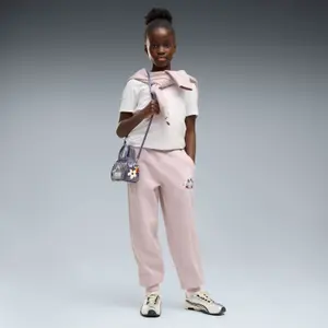 Girls' jogging trousers Puma Small Floral Script Graphic image-2