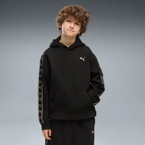 Ribbed Hem and Cuff Hooded Sweatshirt Child Puma Cat logo image-2
