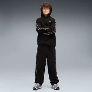 Ribbed Hem and Cuff Hooded Sweatshirt Child Puma Cat logo image-4