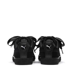 Damen Wildleder Herz Blase Turnschuhe image-3