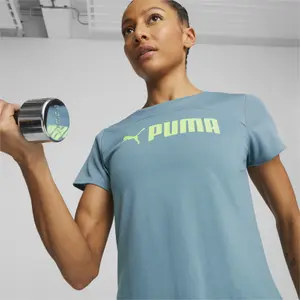 T-shirt de mulher Puma Fit Logo Ultrabreathe image-5