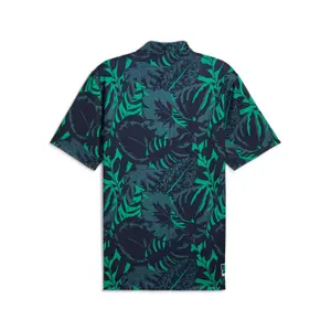 Palm tree patterned polo Puma X Ptc image-1