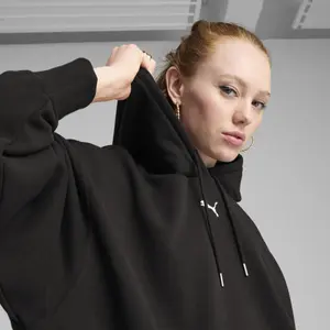 Overdimensioneret sweatshirt med hætte til kvinder Puma Essentials TR image-6