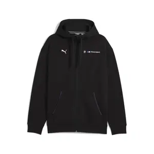 Sweatshirt com capuz e fecho de correr Puma BMW MMS Essentials+ Fleece image-0