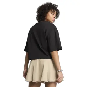 Camiseta crop oversize de mujer Puma Leo Luxe image-5