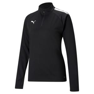 657253-03-training-top-1-4-zip-woman-puma-team-liga-black-white