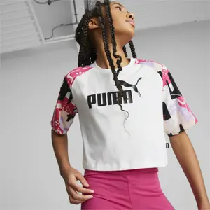 Girl's T-shirt Puma Ess+ Street Art Aop image-2