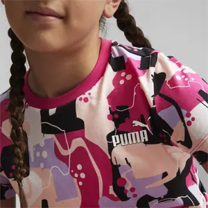 Girl's T-shirt Puma Ess+ Street Art Aop image-3