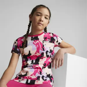Girl's T-shirt Puma Ess+ Street Art Aop image-4