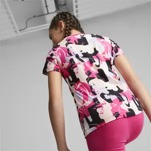 Girl's T-shirt Puma Ess+ Street Art Aop image-5