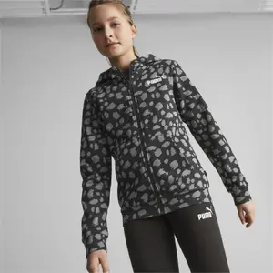 Sweat cremallera con capucha estampada niña Puma Ess+ Aop Tr image-1