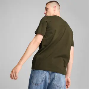 T-shirt com logótipo pequeno Puma Essentials+ Two-Colour image-4