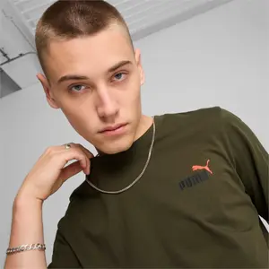 T-shirt com logótipo pequeno Puma Essentials+ Two-Colour image-6