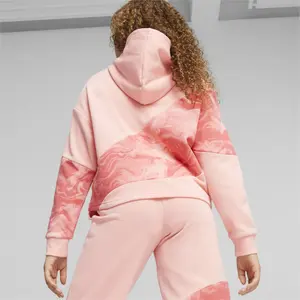 Mädchen-Hoodie Puma Power Cat Marbleized image-4