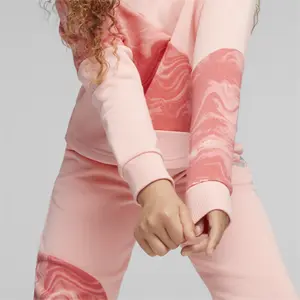 Mädchen-Hoodie Puma Power Cat Marbleized image-5