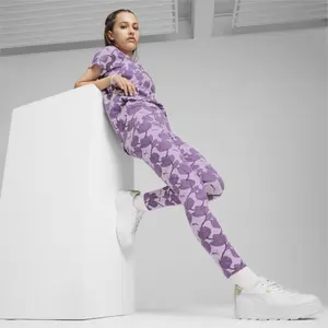 Girls' floral print leggings Puma ESS+ Blossom image-3